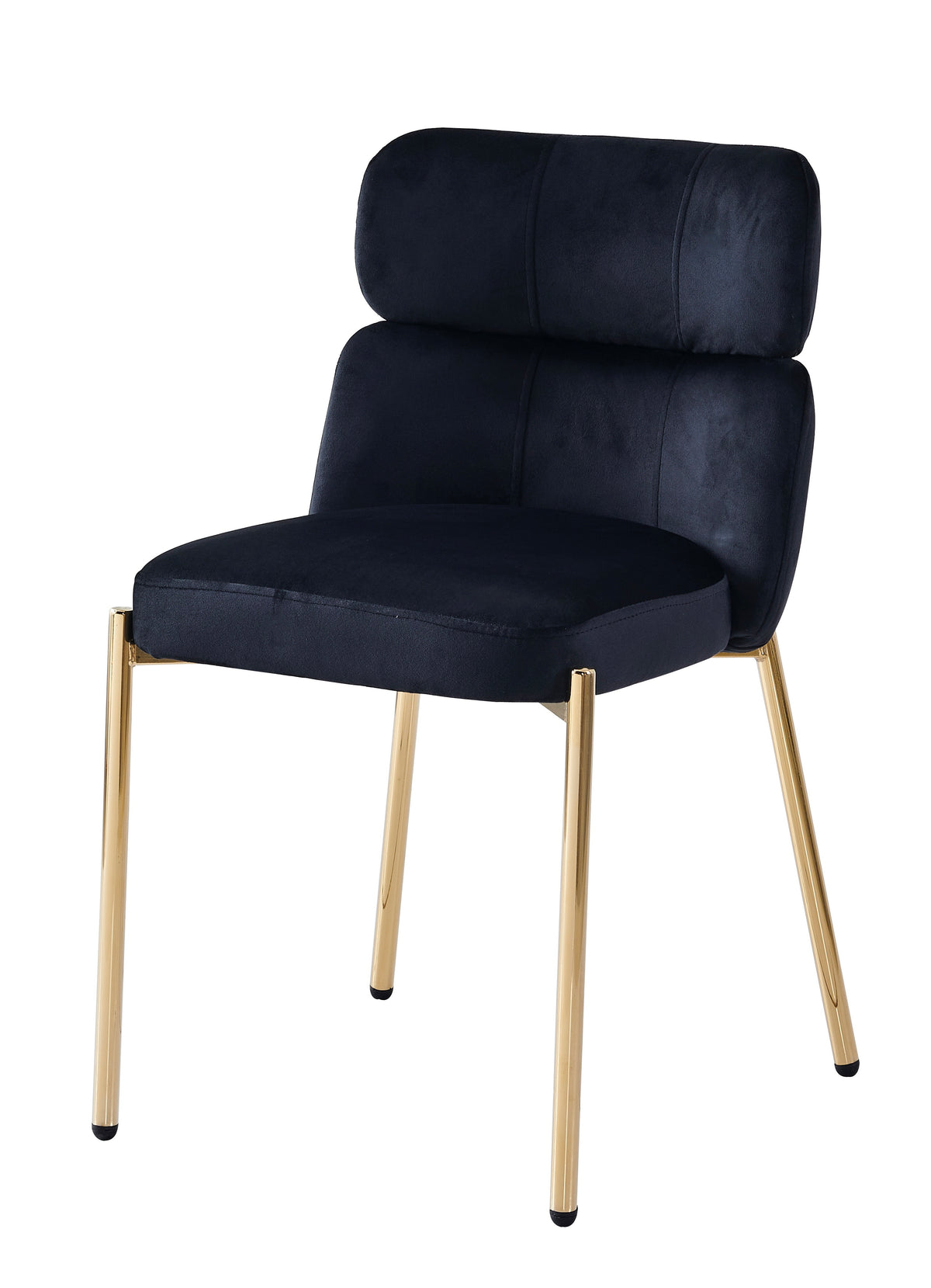 CHAISE STEPHANY VELOURS DORÉ