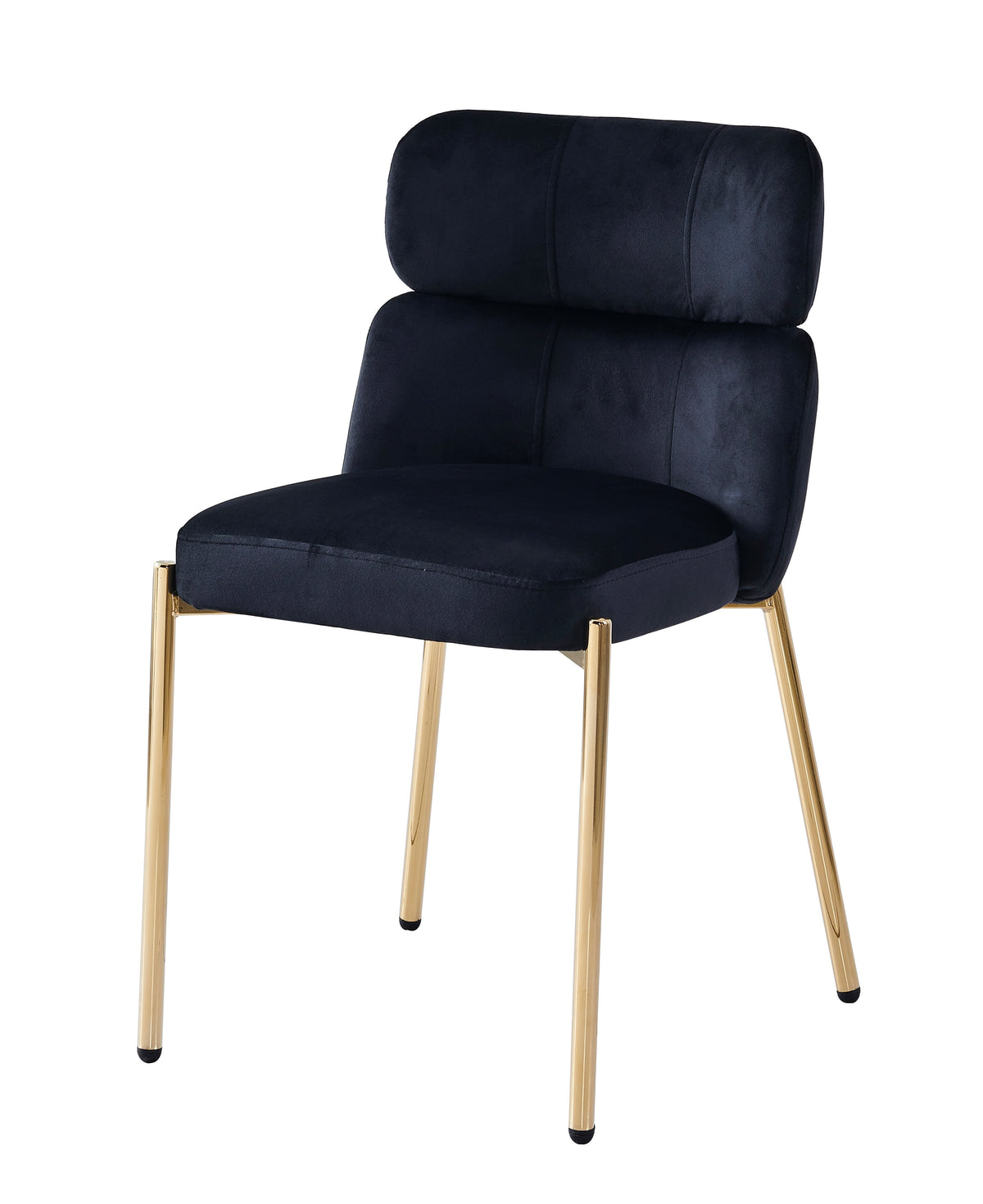 CHAISE STEPHANY VELOURS DORÉ