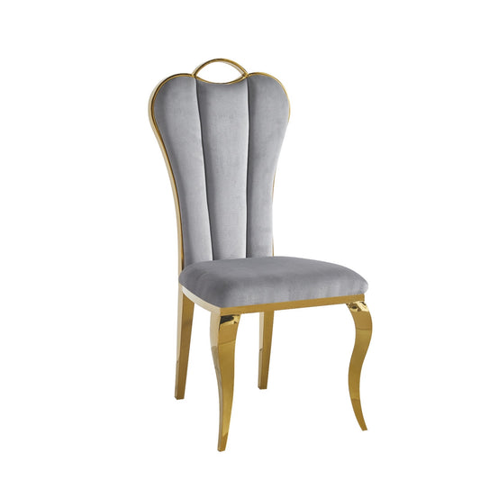 CHAISE ALICE VELOURS DORE