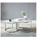 GIGOGNE DUO MARBRE PIED CHROME