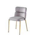 CHAISE STEPHANY VELOURS DORÉ