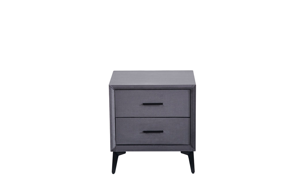 CHEVET NOBEL GRIS 38X45X48