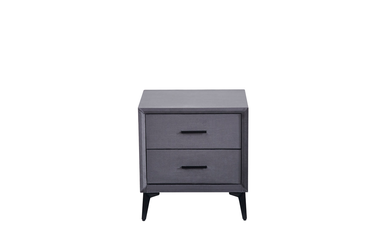 CHEVET NOBEL GRIS 38X45X48