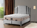 LIT COFFRE MILAN GRIS 160X200