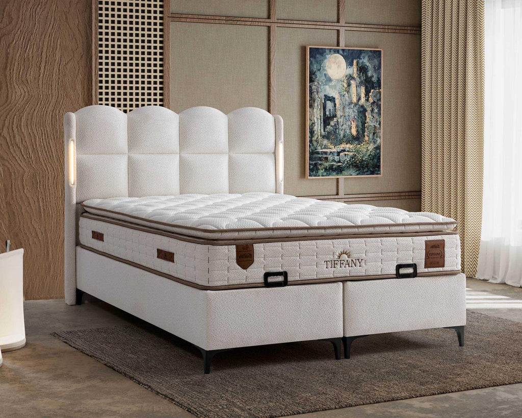 Lit Coffre Tiffany 2 avec LED intégrée – 160 × 200 cm