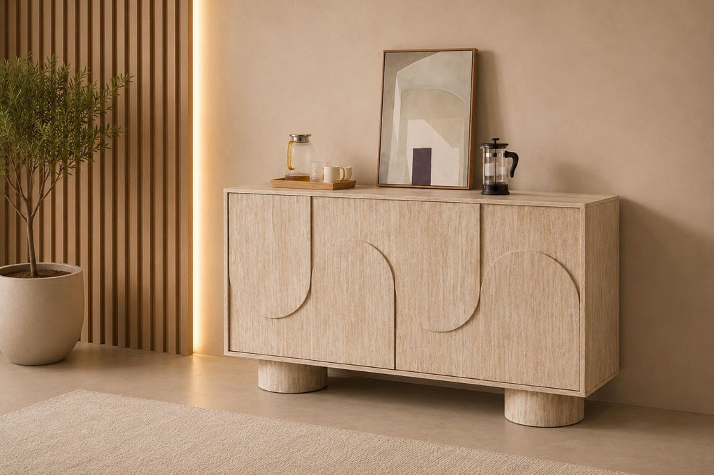 BUFFET ORIANO TRAVERTIN 165 CM