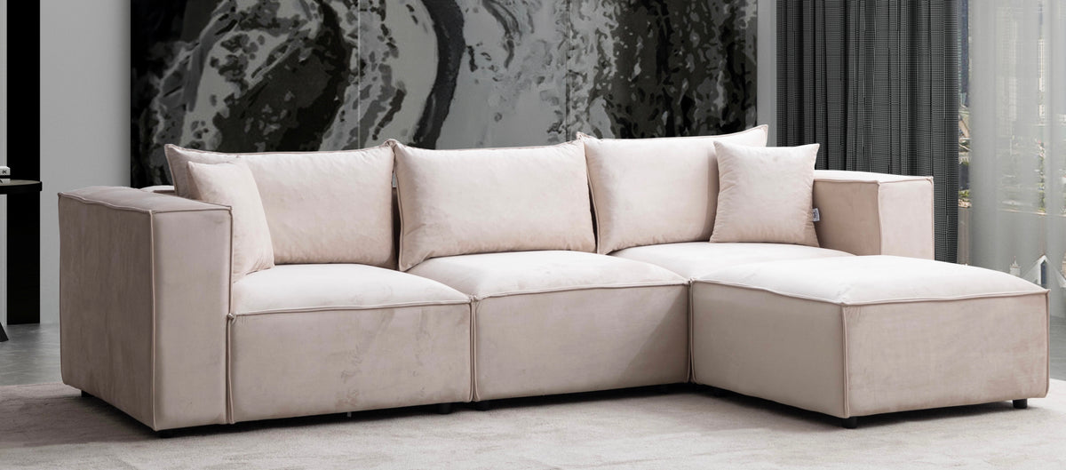 CANAPE MODULABLE 3+1 BEIGE