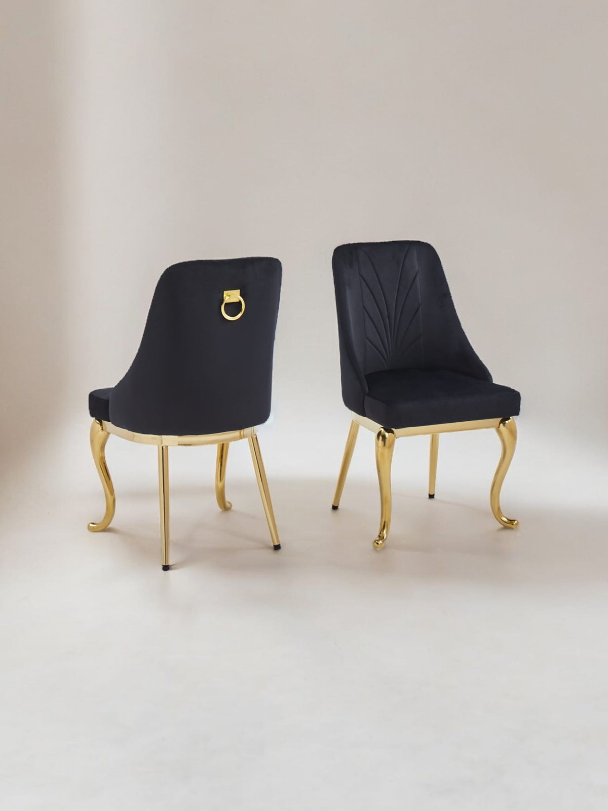 CHAISE BAROKA DIVERS COULEURS PIEDS DORE