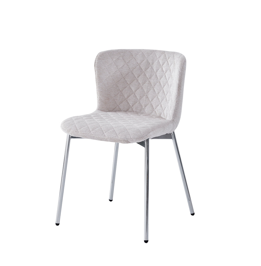 CHAISE JENA CHENILLE ARGENT