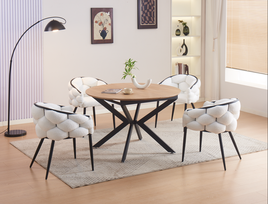 TABLE REPAS LILIPUTIEN EXTENSIBLE CHENE NATUREL 120/160x75cm