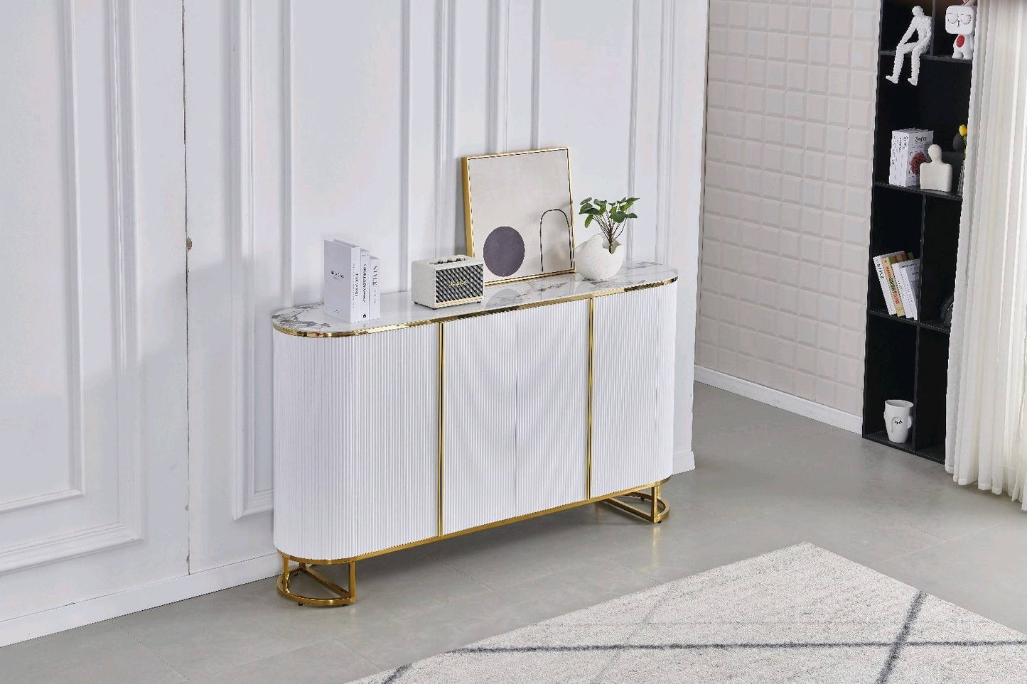 BUFFET ESMEE DORE MARBLE BEIGE