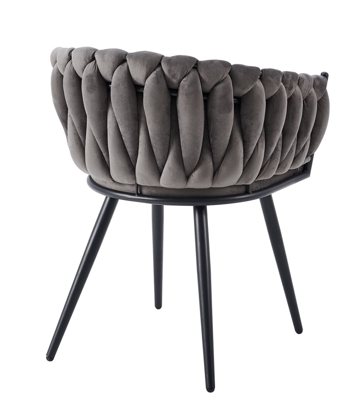 LOT DE 2 CHAISES TRESSEES #couleur_anthracite