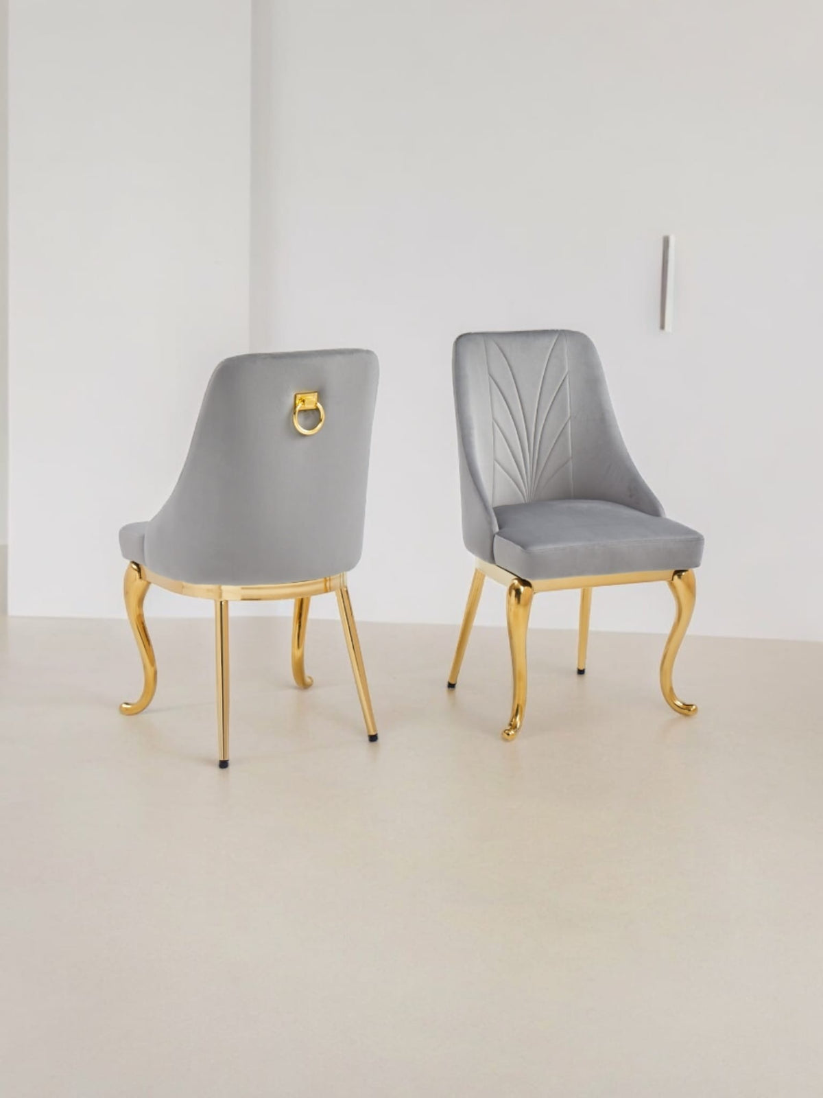 CHAISE BAROKA DORE GRIS