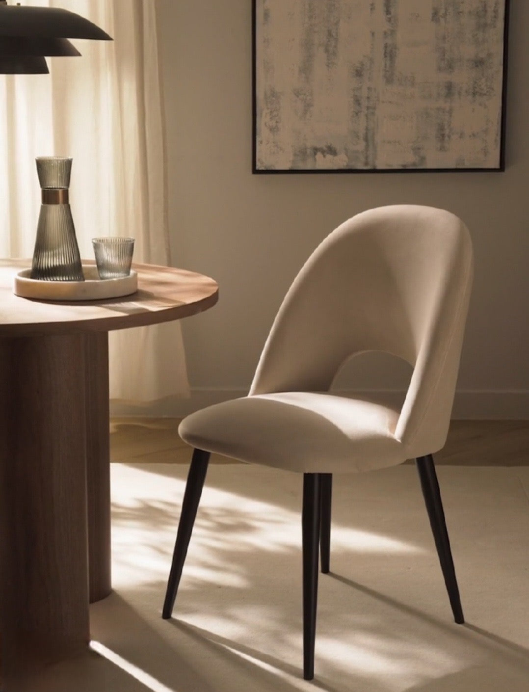 CHAISE AMELIA PIED NOIR