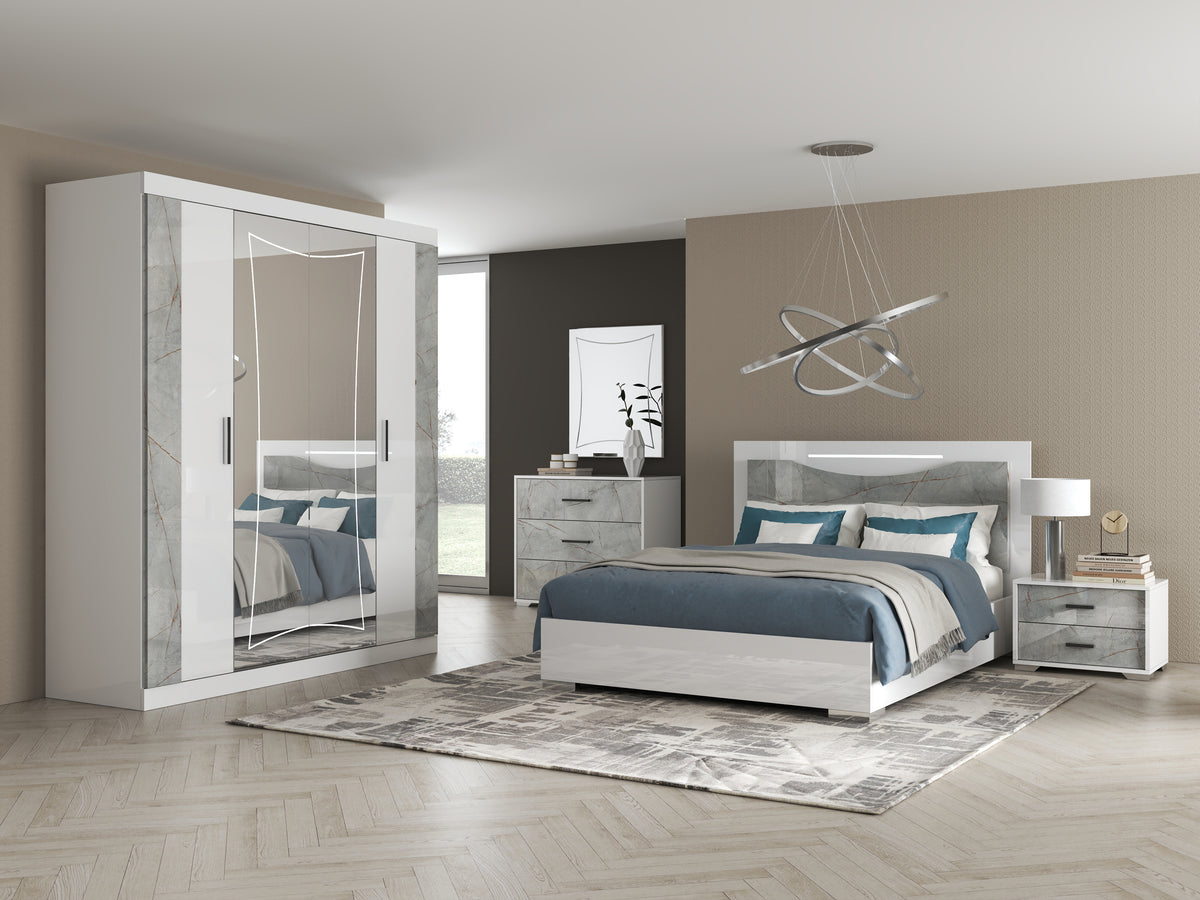✨ CHAMBRE À COUCHER GEMMA – FABRICATION ITALIENNE 🇮🇹