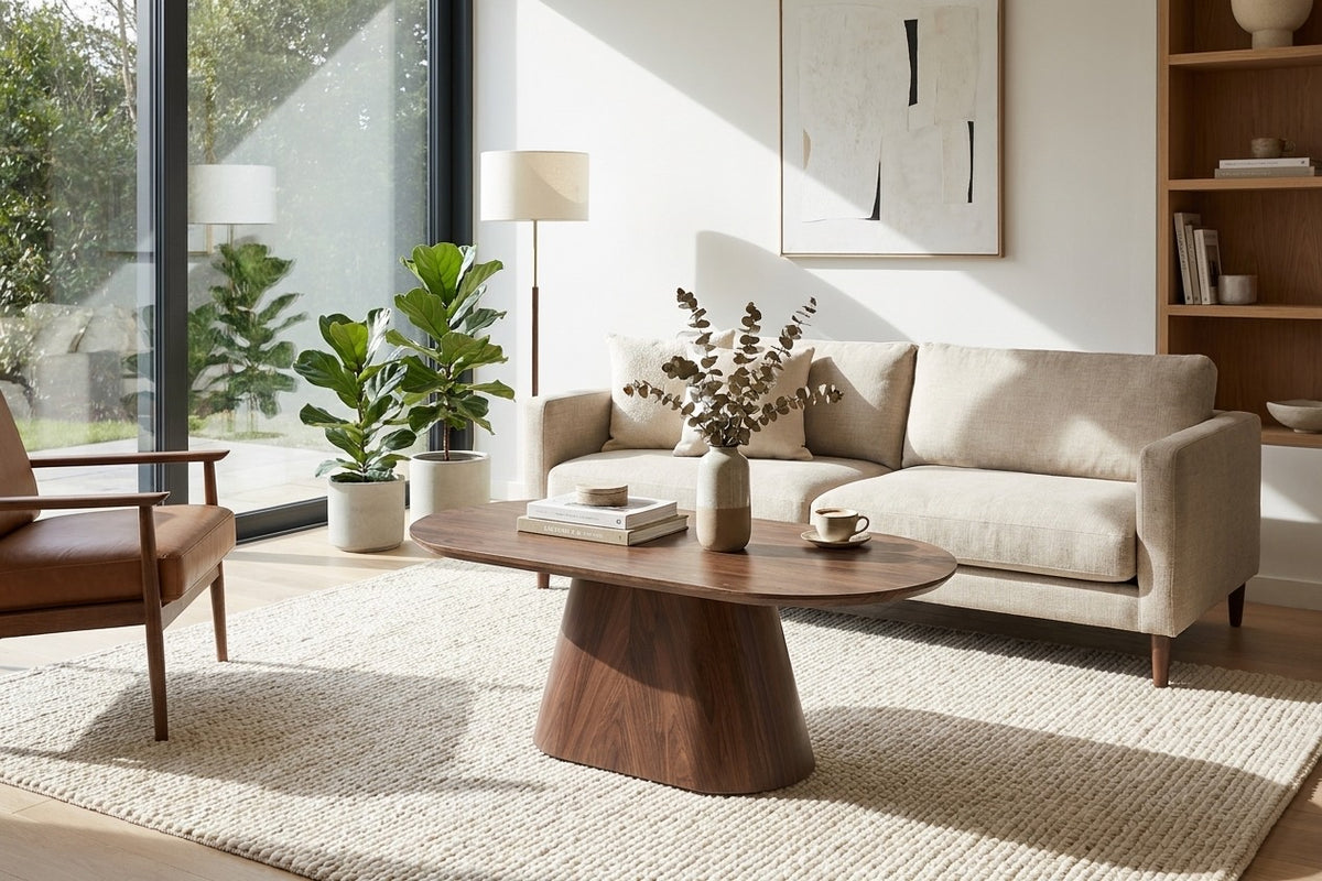 Table Basse OURLET – Effet Noyer 120 × 60 × 45 cm