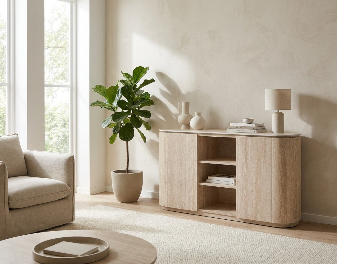 Buffet LEILA – Effet travertin mat