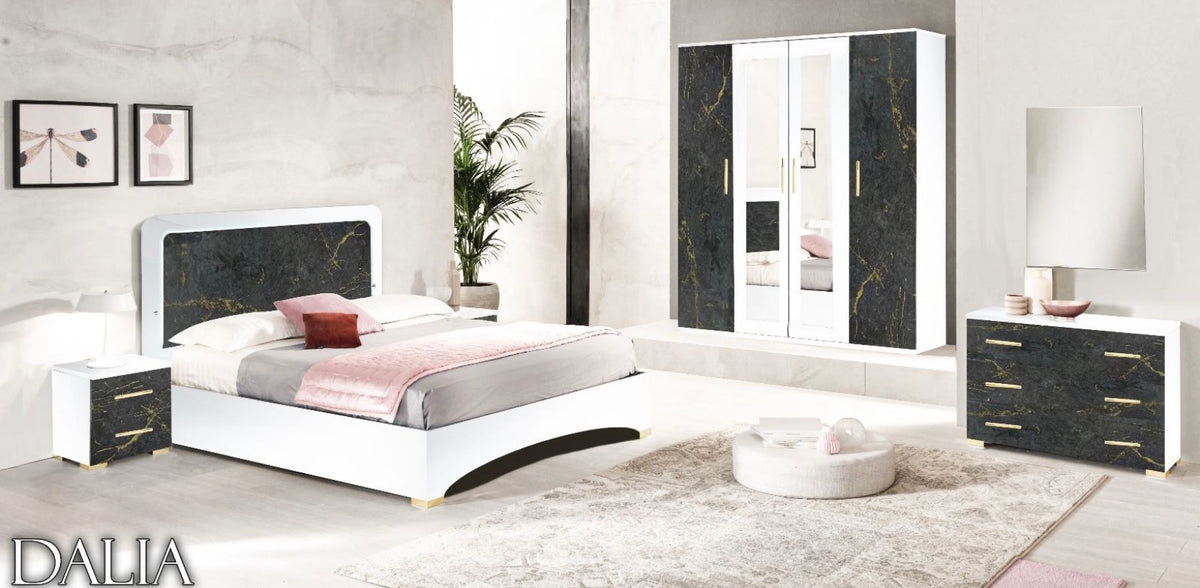 CHAMBRE A COUCHER DALIA GRIS-DORE