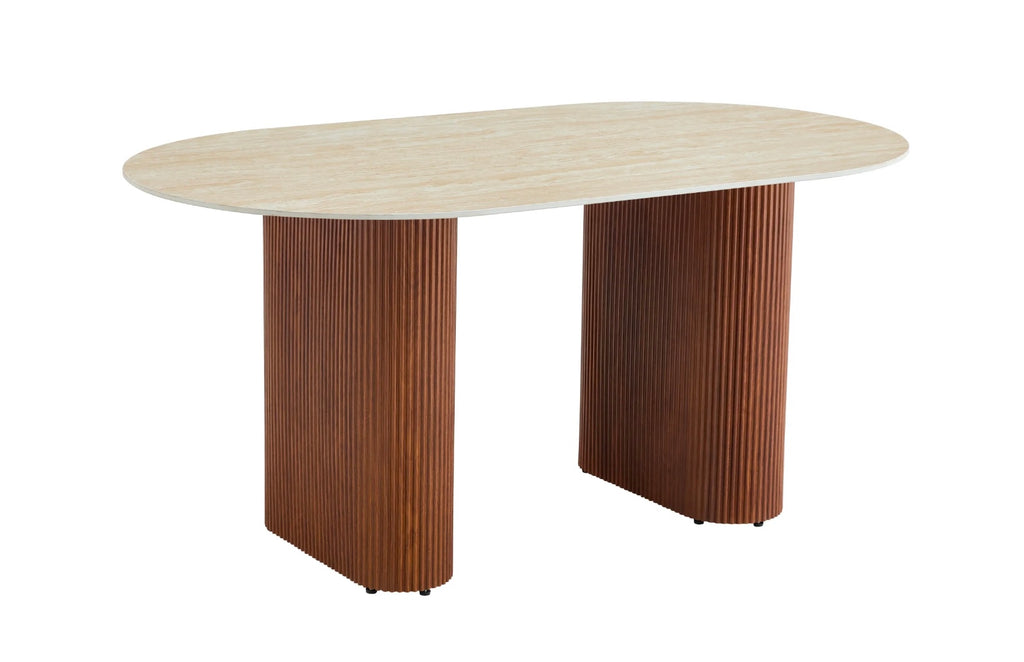 TABLE REPAS ROXY 160X90 NOISETTE