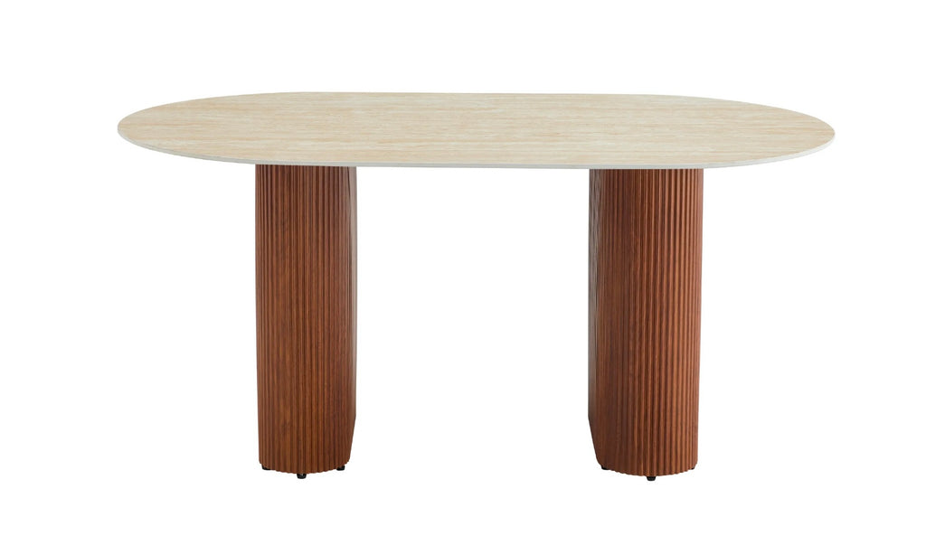 TABLE REPAS ROXY 160X90 NOISETTE