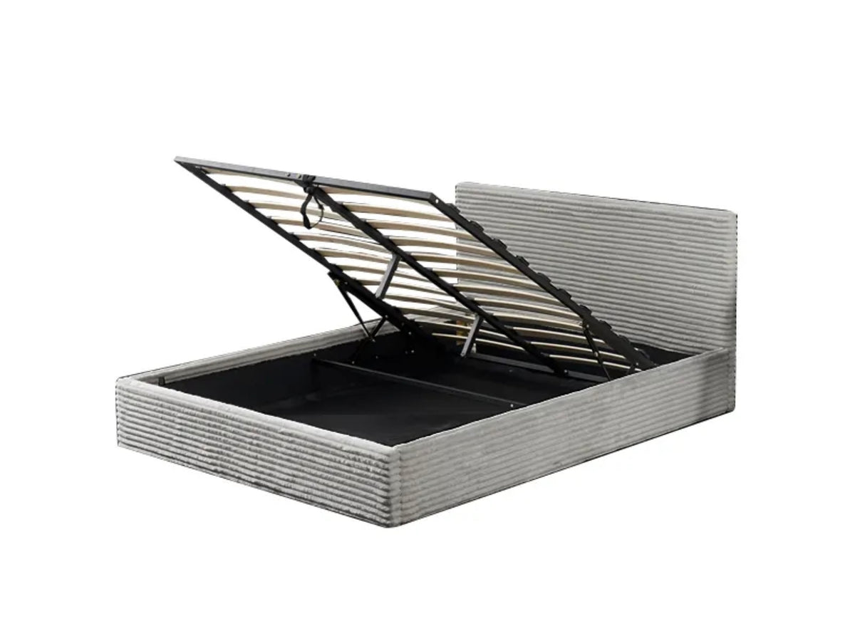 LIT COFFRE MAIA COTELE GRIS 140X190