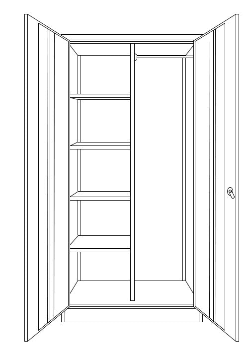 ARMOIRE AM185GS METAL
