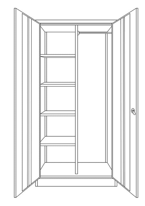 ARMOIRE AM185GS METAL