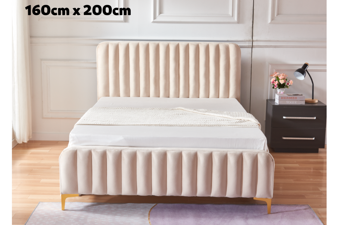 LIT FAYE VELOURS BEIGE 160X200