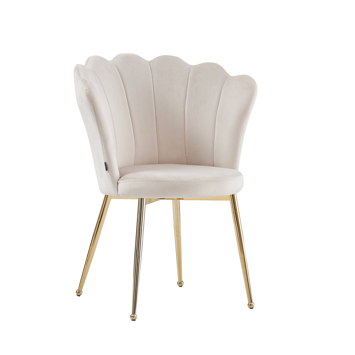 CHAISES NYMPHEA BEIGE PIEDS OR