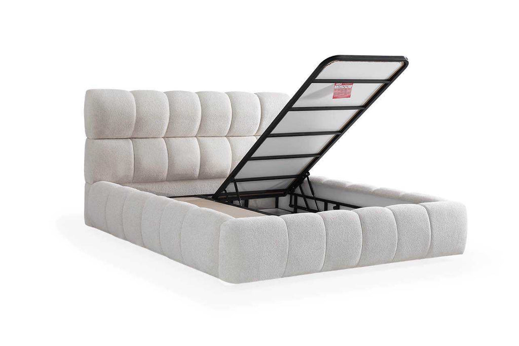 LIT COFFRE PRMIUM BEIGE 160X200