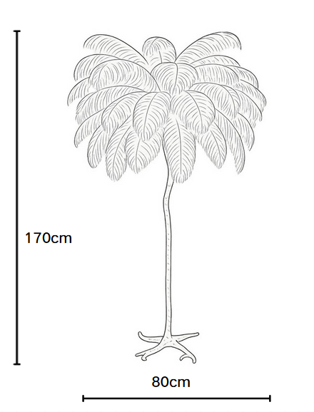 LAMPADAIRE VELONA PLUME