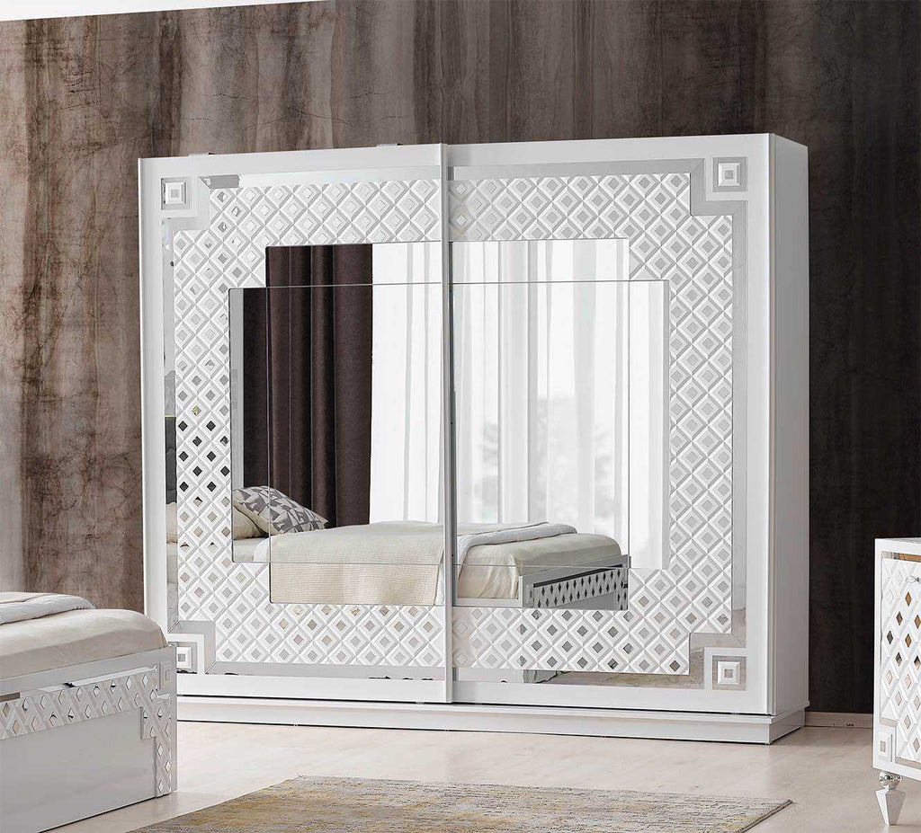 Chambre à coucher Cristal Silver