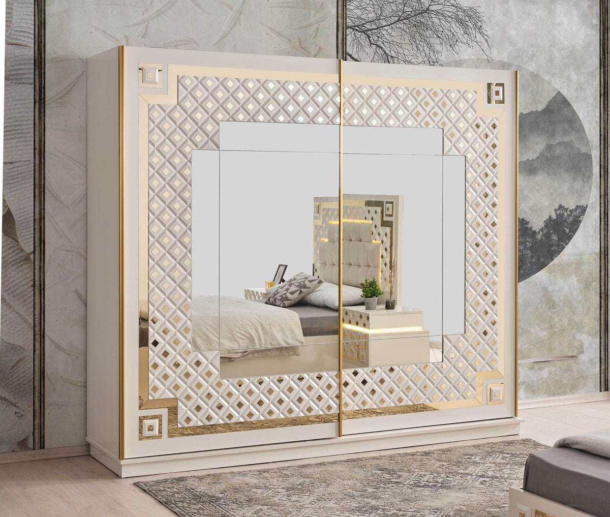 Chambre à coucher Cristal Gold