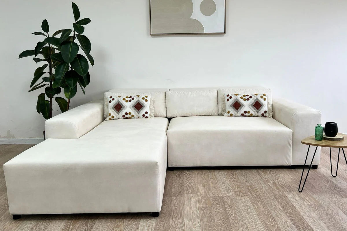 CANAPE D'ANGLE MORIS BEIGE