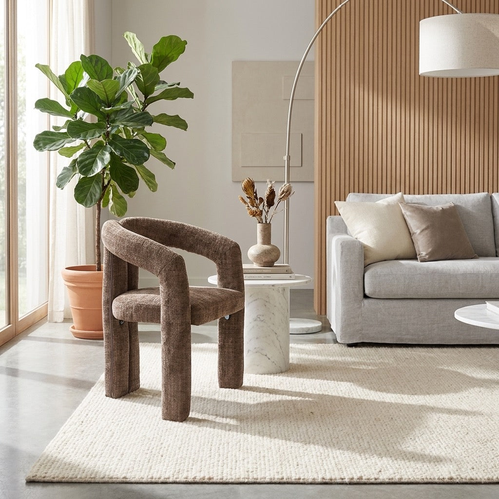 Chaise Sierra – Tissu Cremona Moka