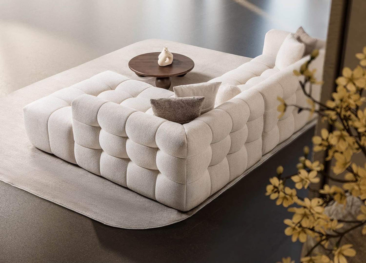 Canapé d’angle Teddy Beige – 300 × 200 cm