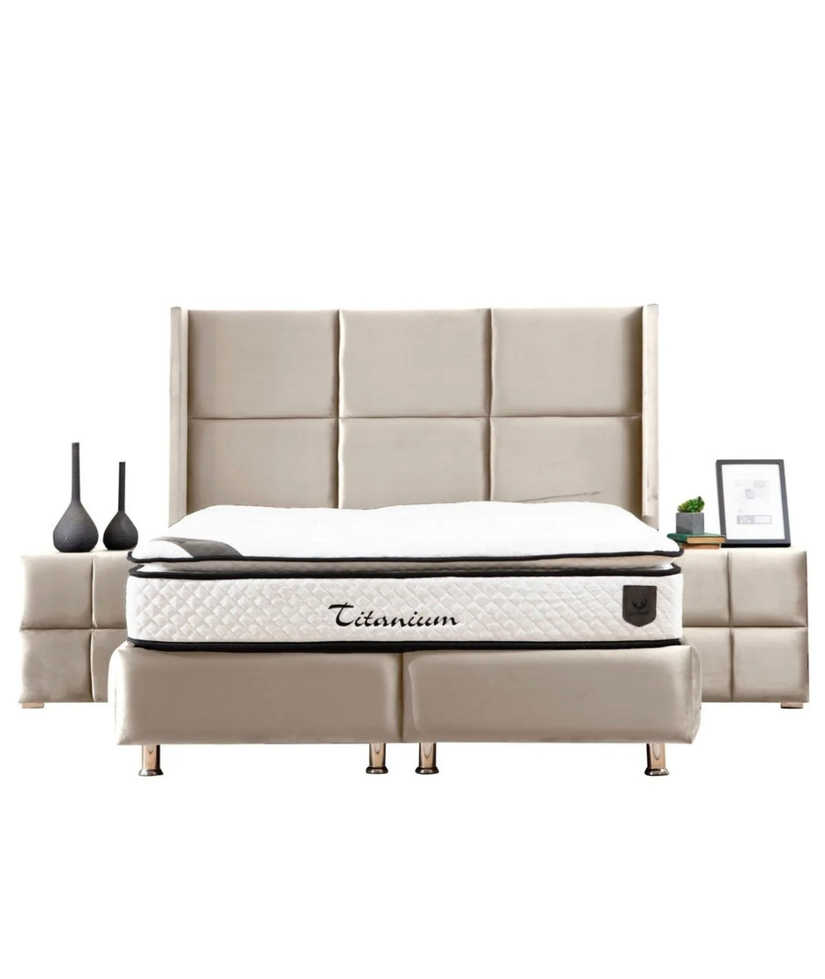LIT COFFRE RIO 160X200 BEIGE