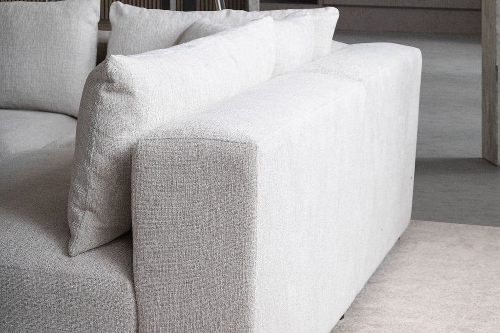 CANAPE MODULABLE AZRA TISSU CHENILLE