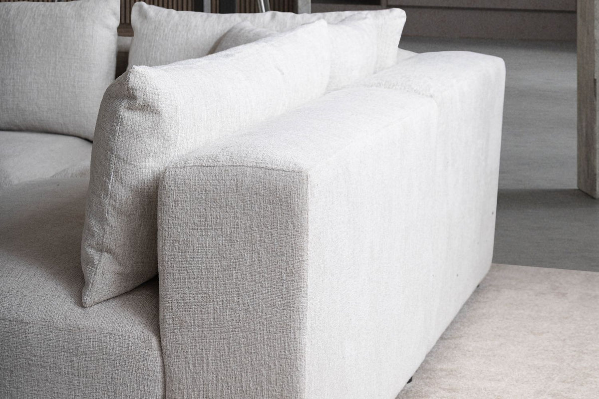 CANAPE MODULABLE AZRA TISSU CHENILLE