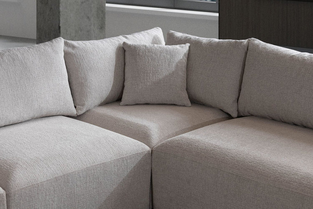 CANAPE MODULABLE AZRA TISSU CHENILLE