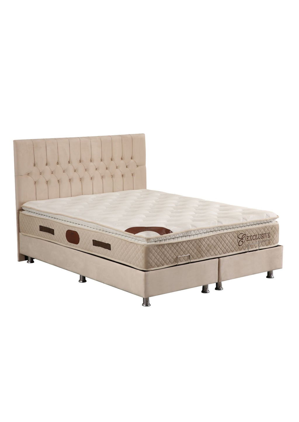 LIT COFFRE HUGO BEIGE 140X190