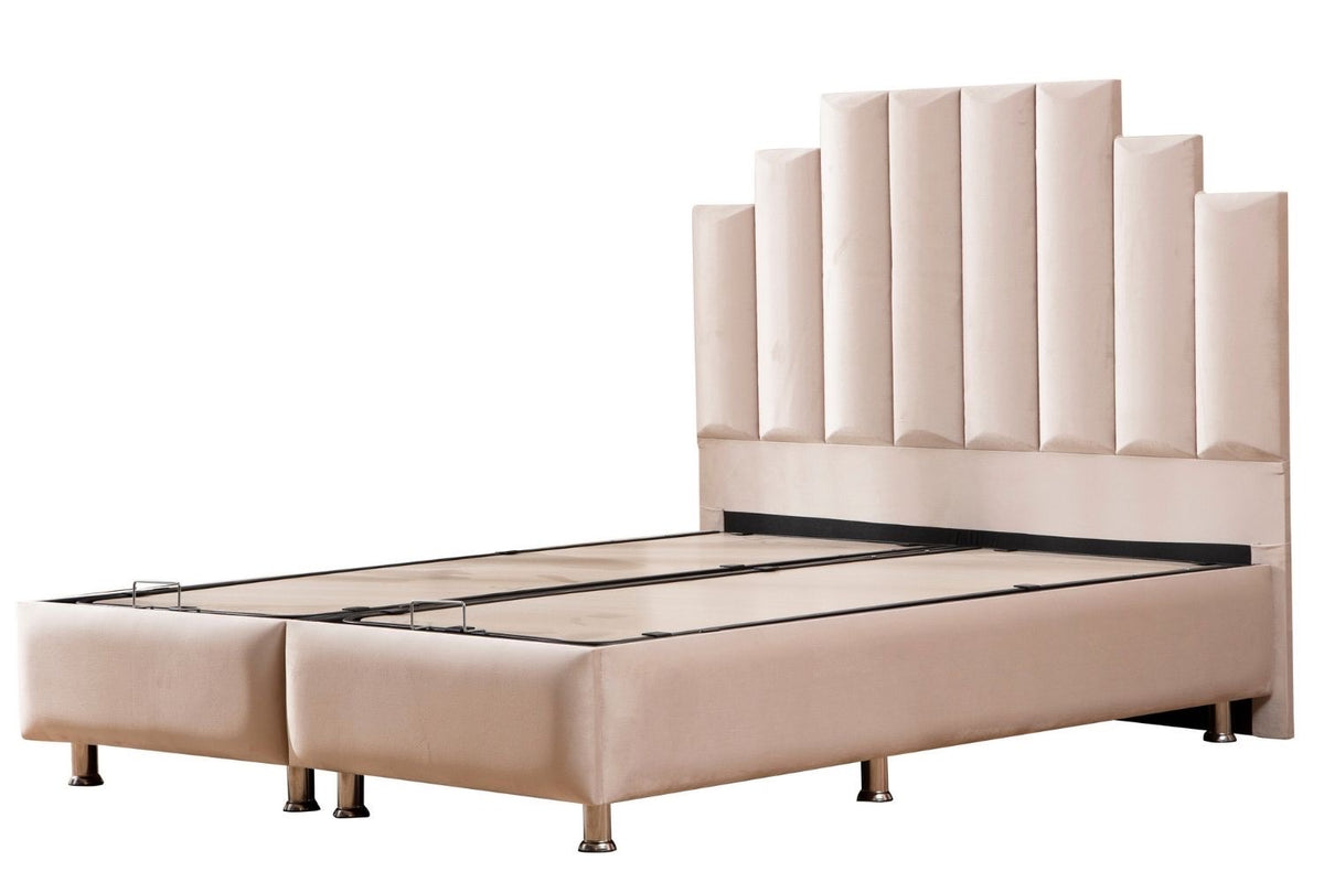LIT COFFRE NATURA  BEIGE 160X200