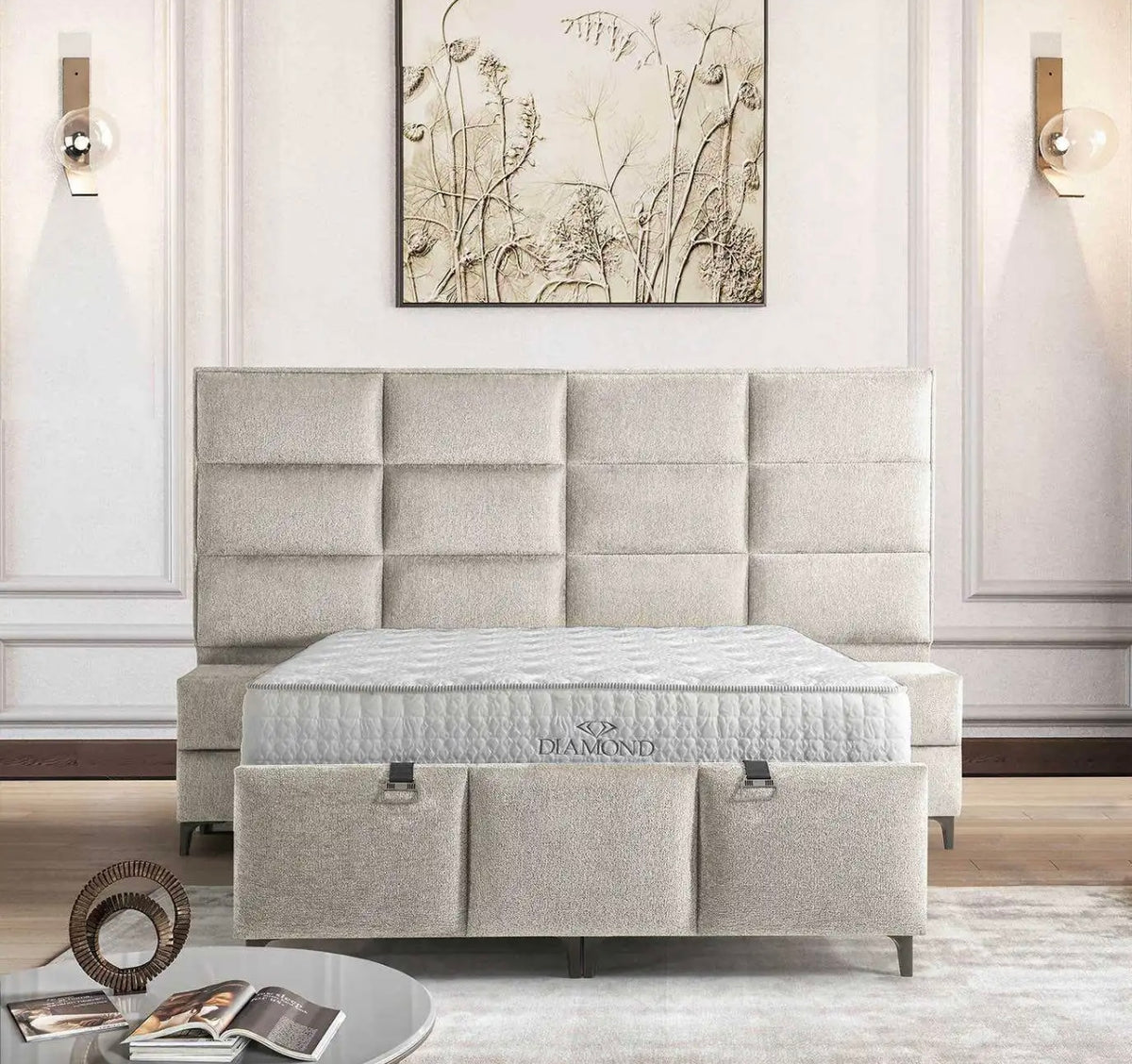 LIT COFFRE DIAMOND 160X200