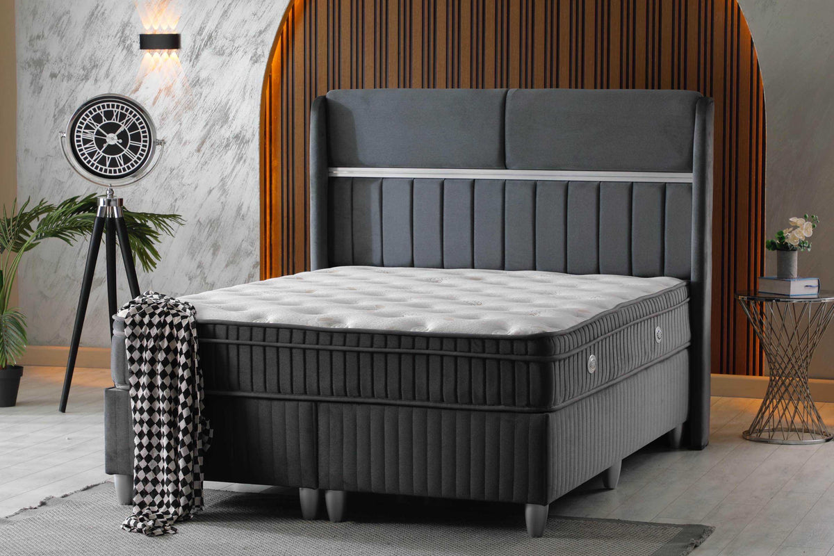LIT COFFRE ESTELLE GRIS