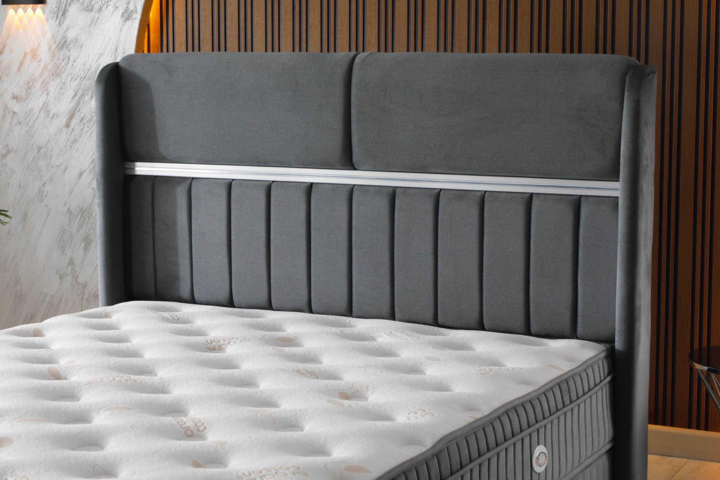 LIT COFFRE ESTELLE GRIS