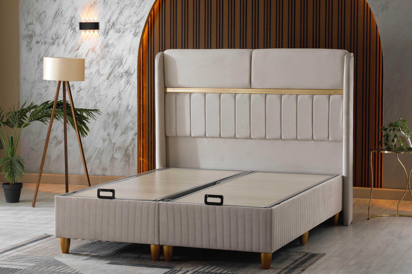 LIT COFFRE ESTELLE BEIGE