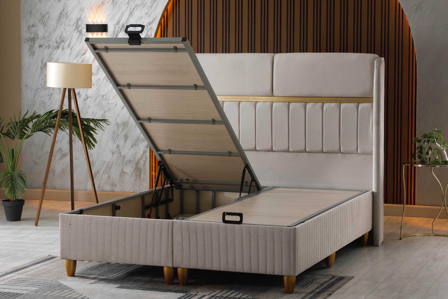 LIT COFFRE ESTELLE BEIGE