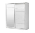 Armoire Palma – 2 portes coulissantes – 180 cm avec miroir