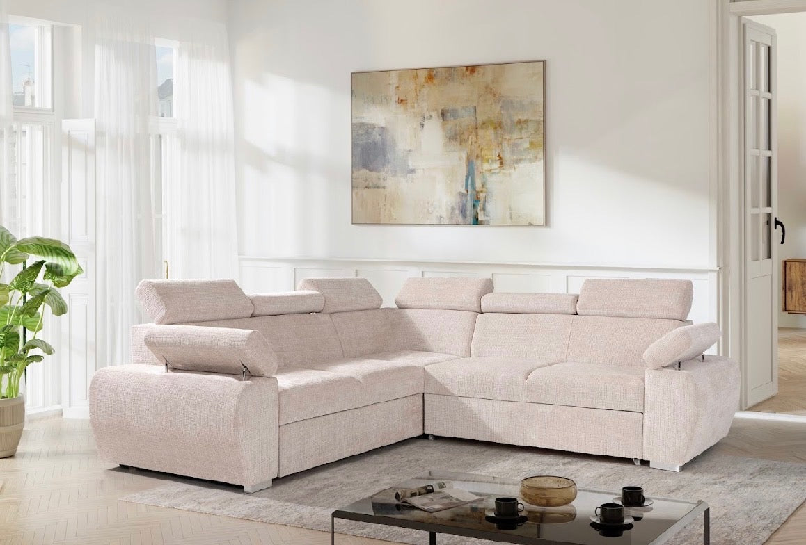 Canapé d’angle convertible BOSTON BEIGE