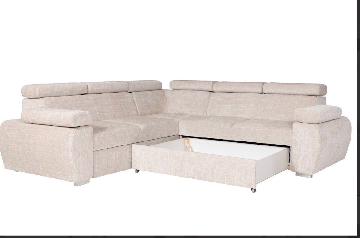 Canapé d’angle convertible BOSTON BEIGE